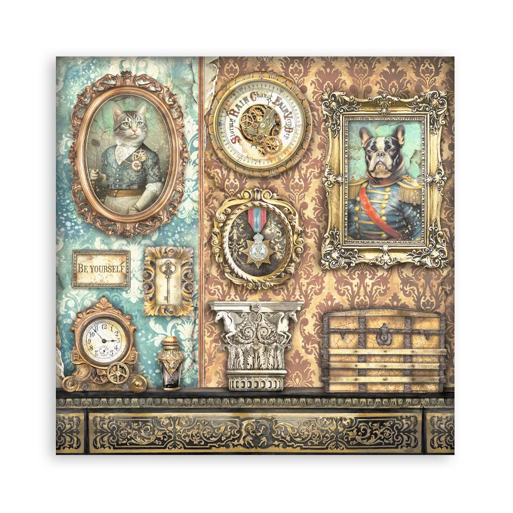 Stamperia Single-Sided Paper Pad 8x8 - Alterego