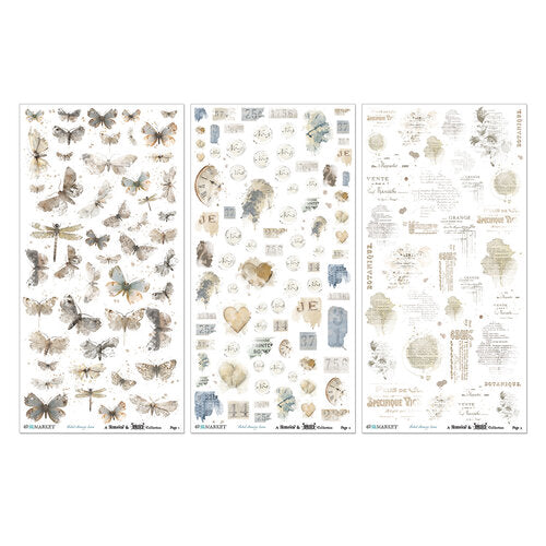 49 And Market Rub-On Transfer Set - Faded Memory Lane Blendable