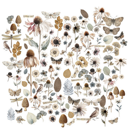 49 And Market Laser Cut Outs - Wildflowers - Faded Memory Lane