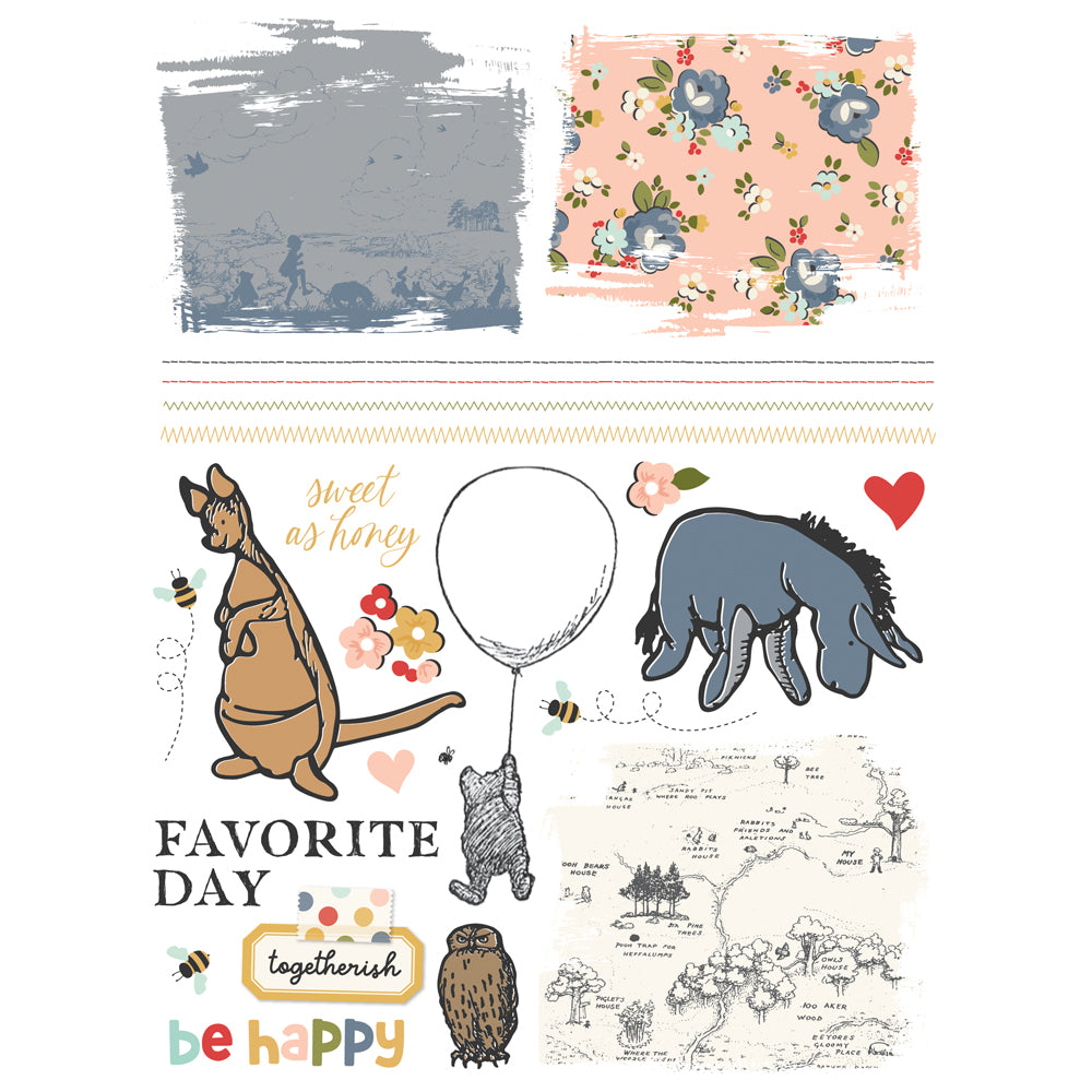 Simple Stories - Say Cheese Classic Pooh Rub-ons