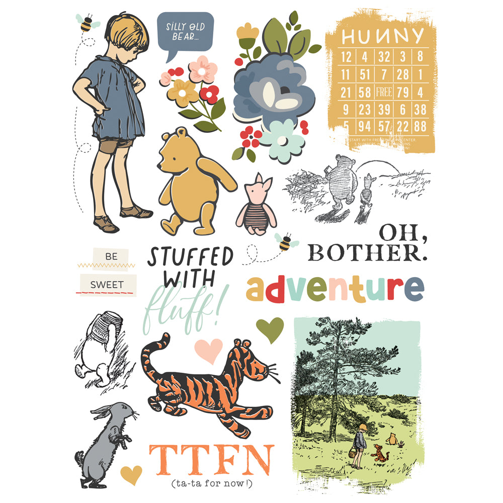 Simple Stories - Say Cheese Classic Pooh Rub-ons