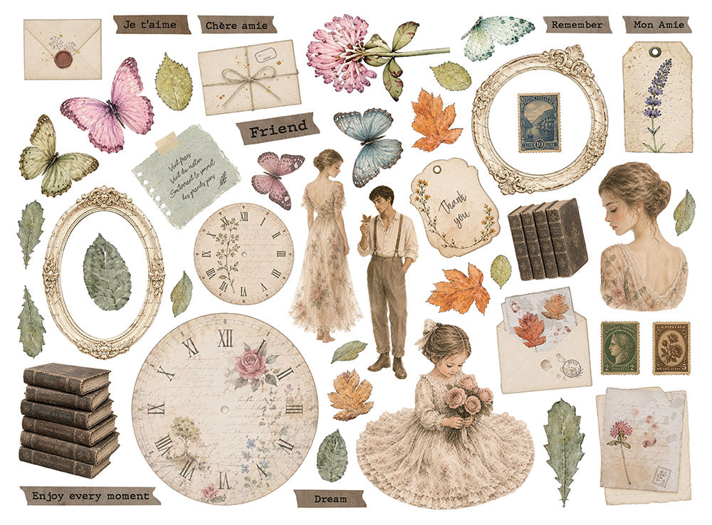 Stamperia Die-Cuts - Flowers and Poems