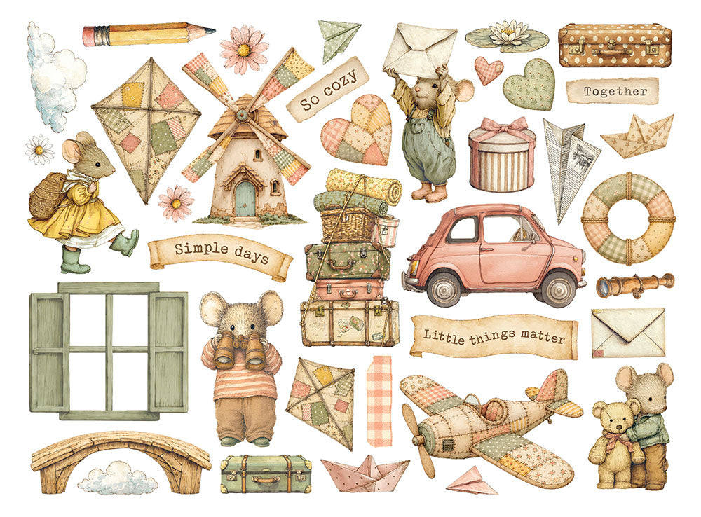 Stamperia Die-Cuts - Cozy Family