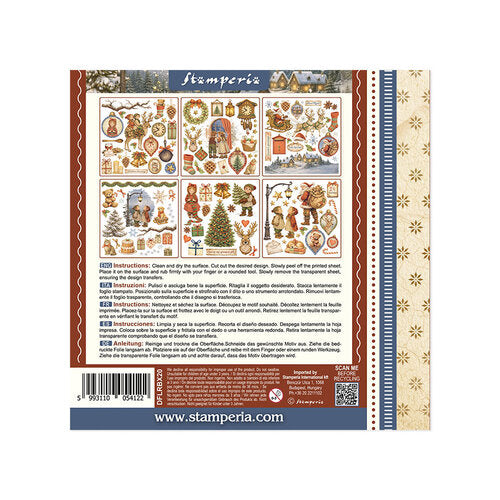 Stamperia Rub-On Kit - Silent Night