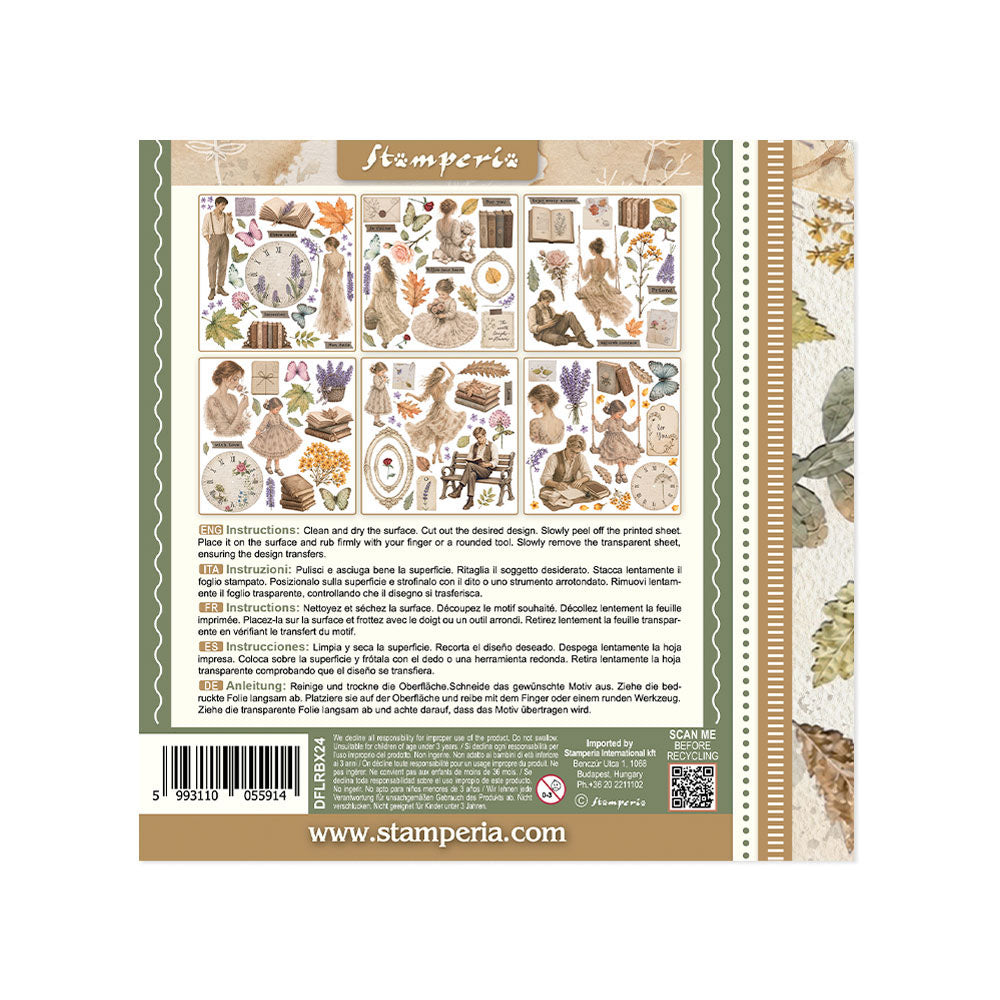 Stamperia Flowers and Poems Rub-On Kit