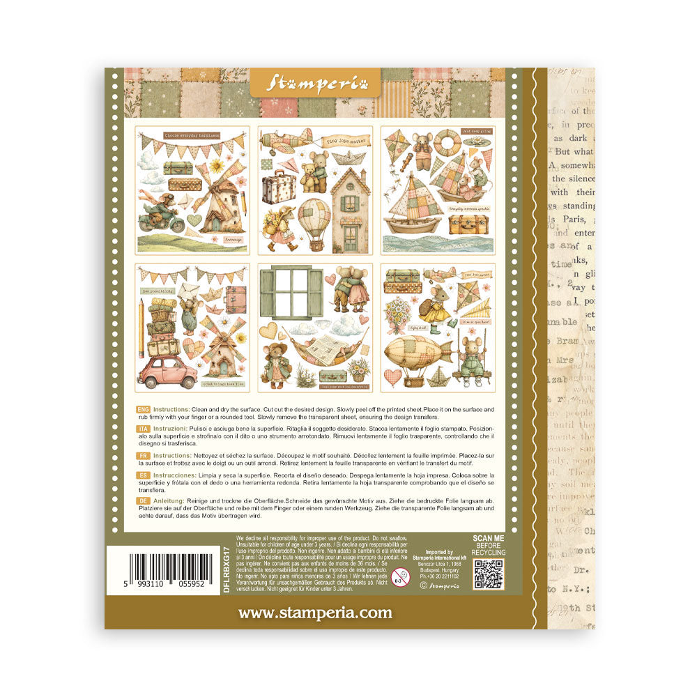 Stamperia Rub-On Selection - Cozy Family