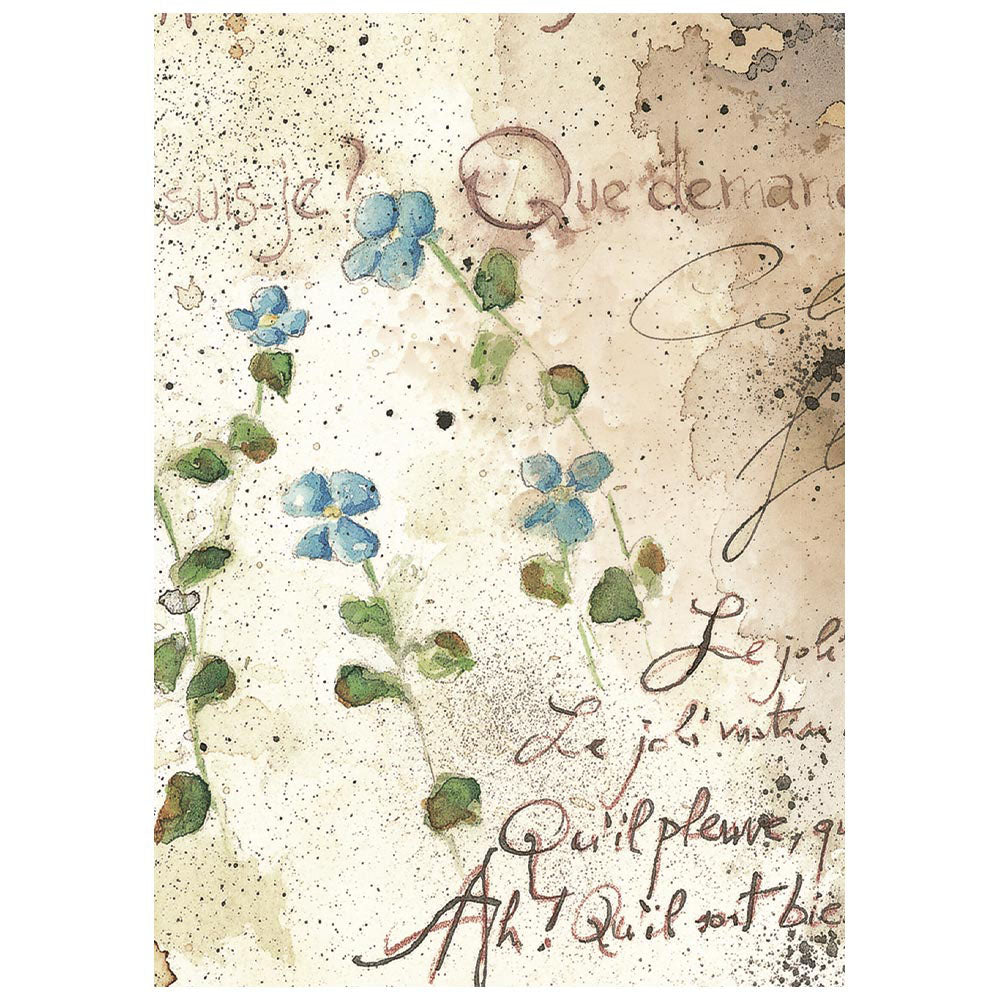 Stamperia Mini Rice Paper Sheets A6 - Flowers and Poems