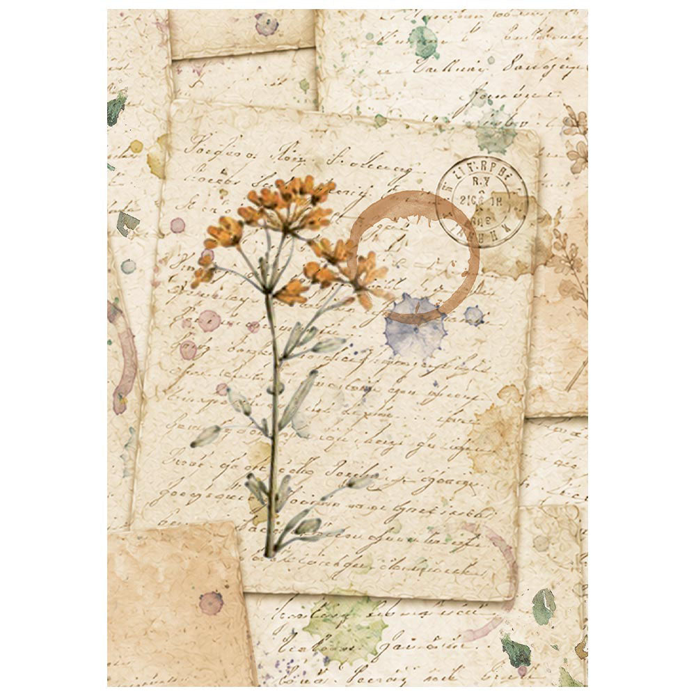 Stamperia Mini Rice Paper Sheets A6 - Flowers and Poems