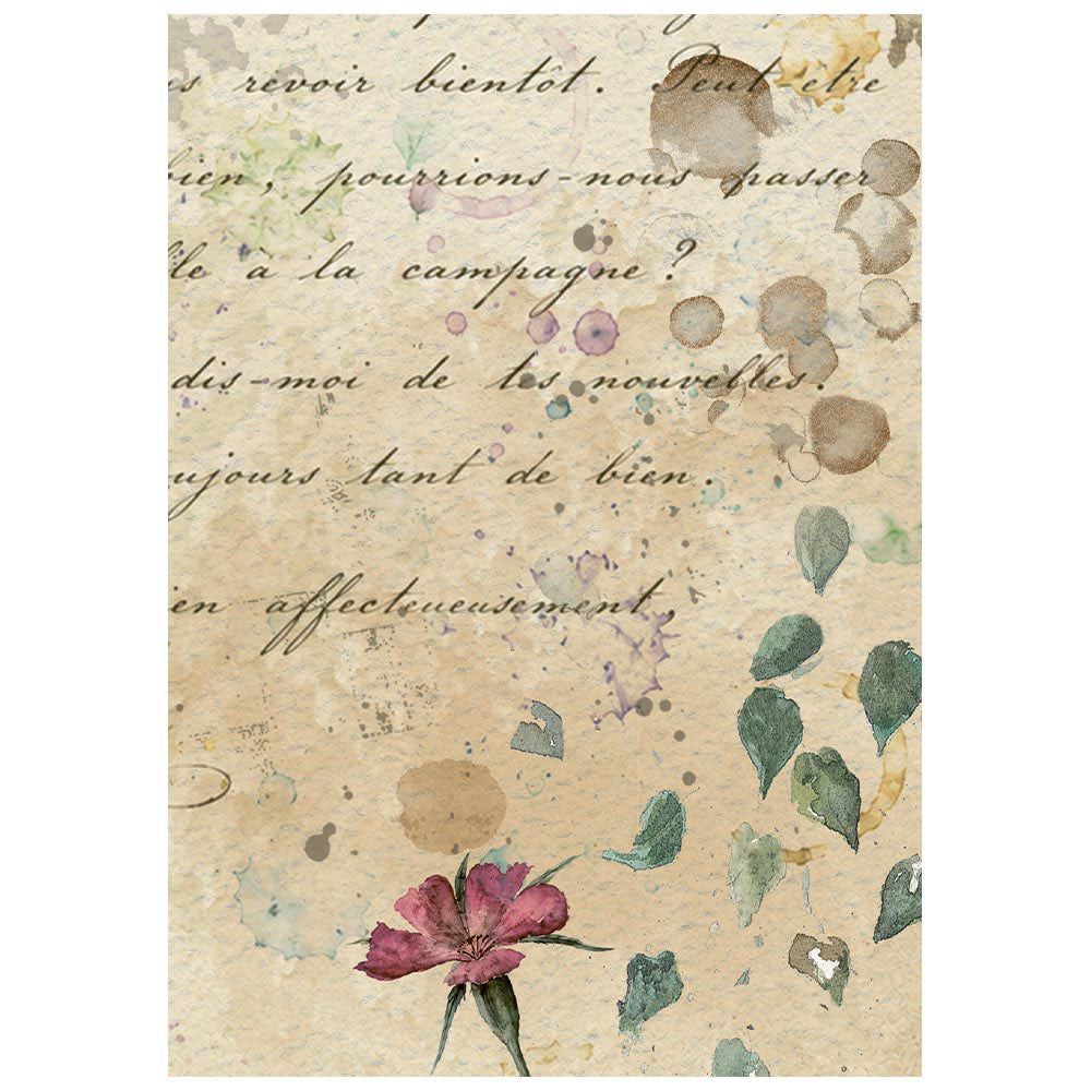 Stamperia Mini Rice Paper Sheets A6 - Flowers and Poems