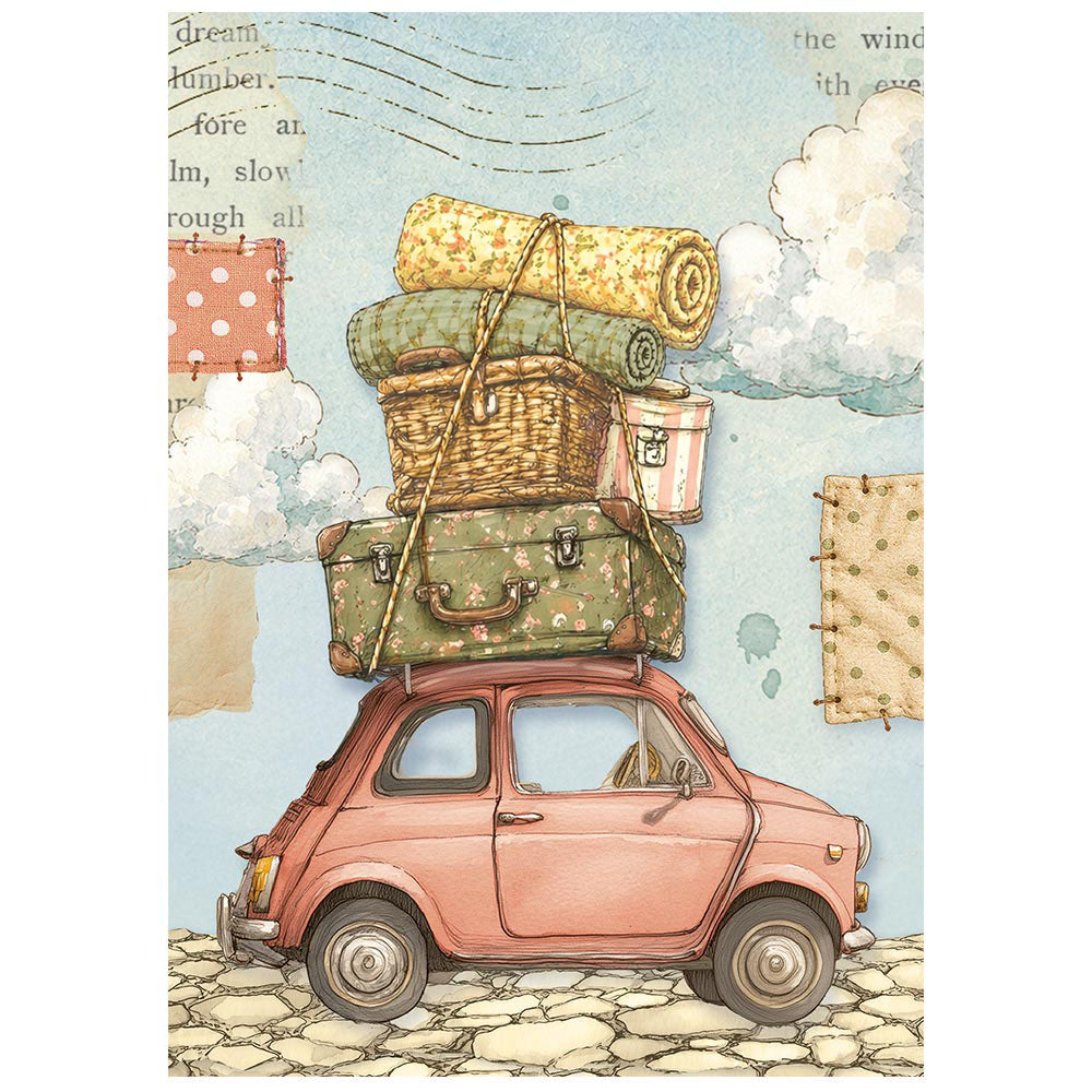 Stamperia Mini Rice Paper Sheets A6 - Cozy Family