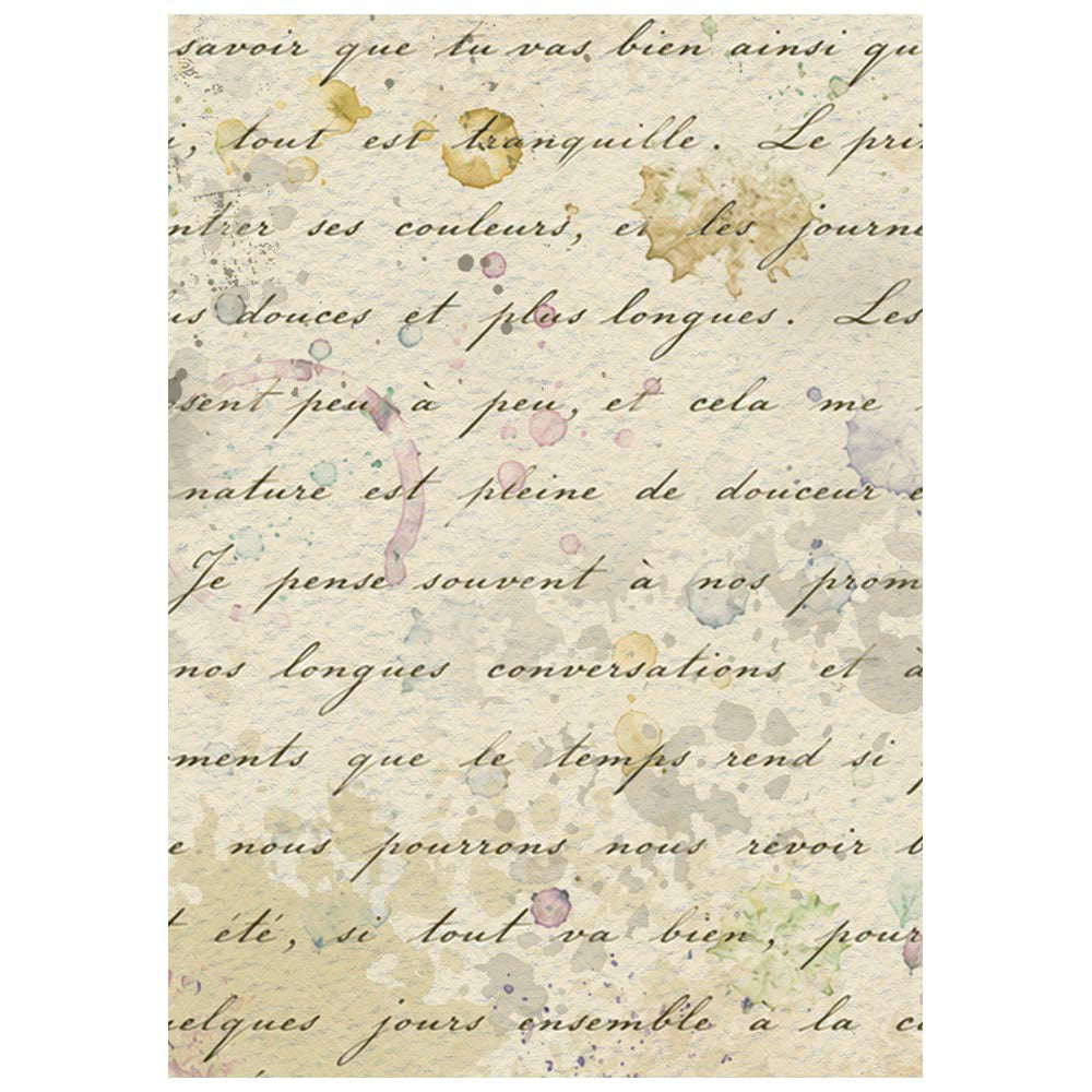 Stamperia Background Mini Rice Paper Sheets A6 - Flowers and Poems