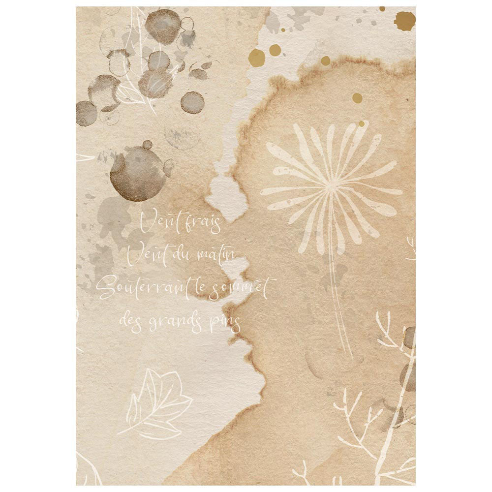 Stamperia Background Mini Rice Paper Sheets A6 - Flowers and Poems