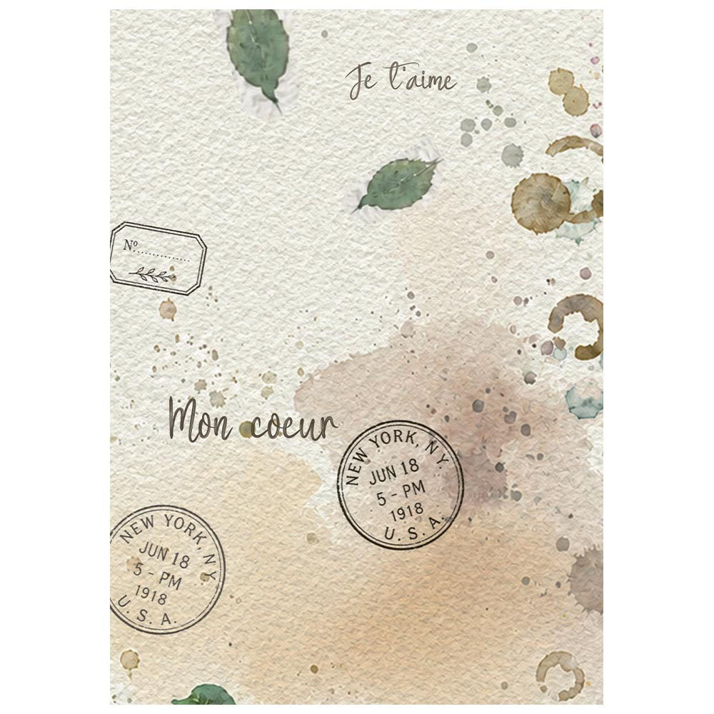 Stamperia Background Mini Rice Paper Sheets A6 - Flowers and Poems