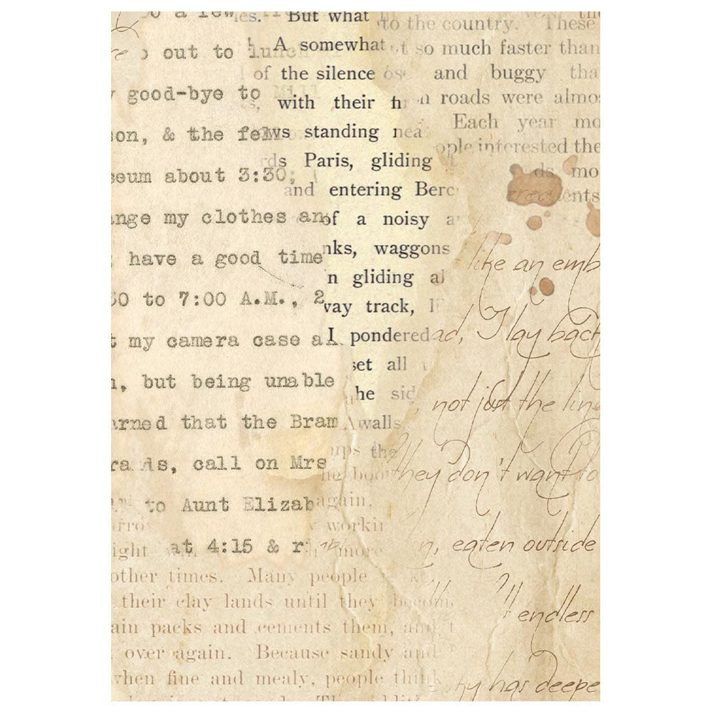 Stamperia Background Mini Rice Paper Sheets A6 - Cozy Family