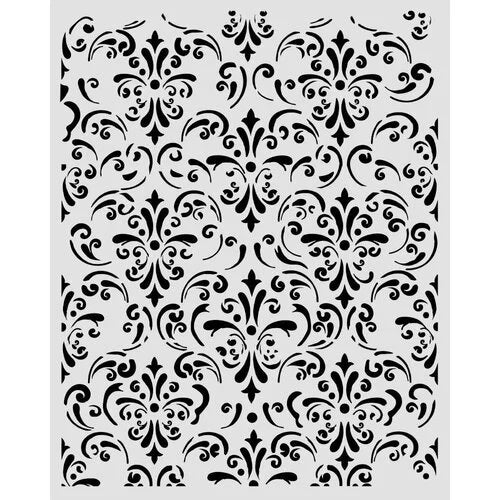 Stamperia Stencil 20x25cm - Gardens of Time - Wallpaper