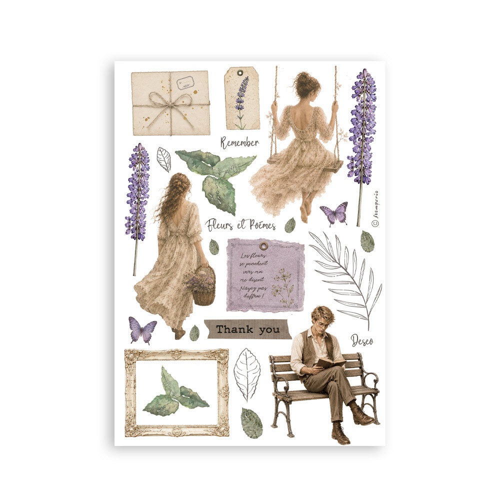 Stamperia Washi Pad A5 - Flowers and Poems