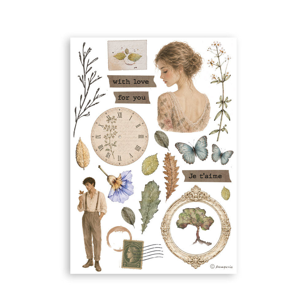 Stamperia Washi Pad A5 - Flowers and Poems