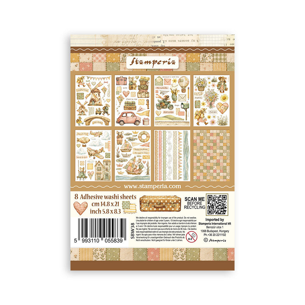 Stamperia Washi Pad A5 - Cozy Family