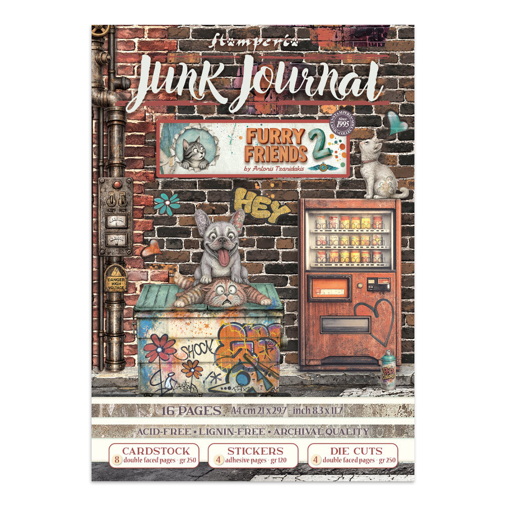 Stamperia Junk Journal Kit - Furry Friends 2