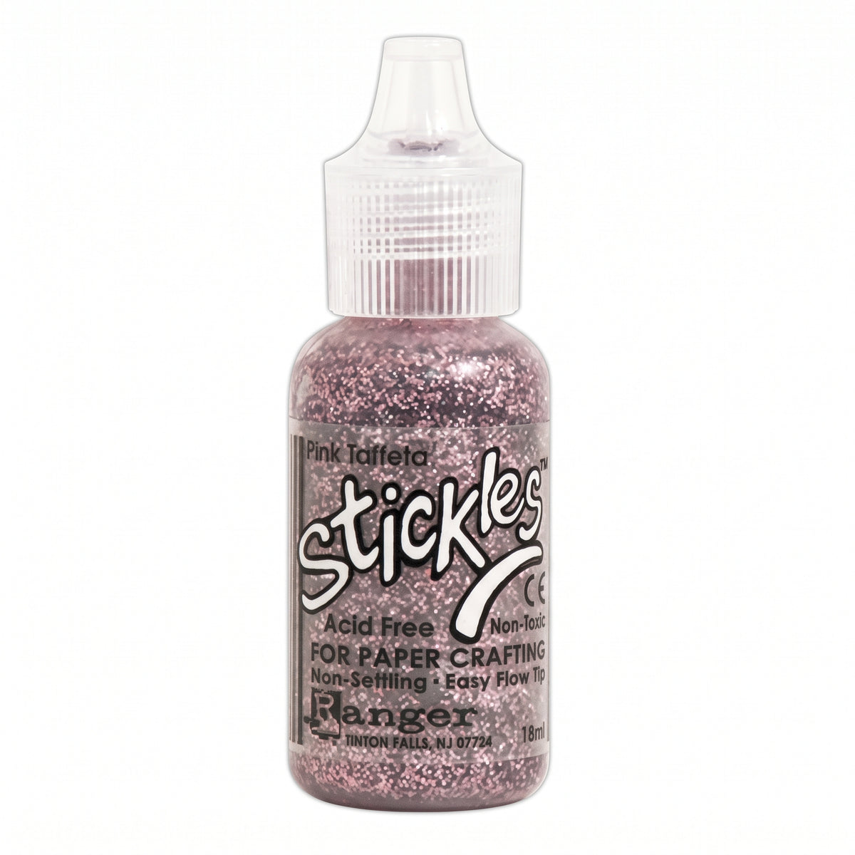Ranger Stickles glitter glue in a clear squeeze bottle with a precision applicator tip