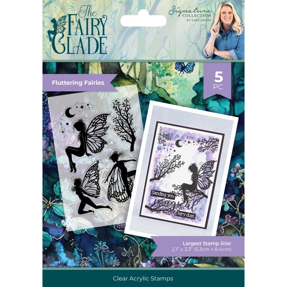 Sara Signature Fairy Glade Stamp - Fluttering Fairies