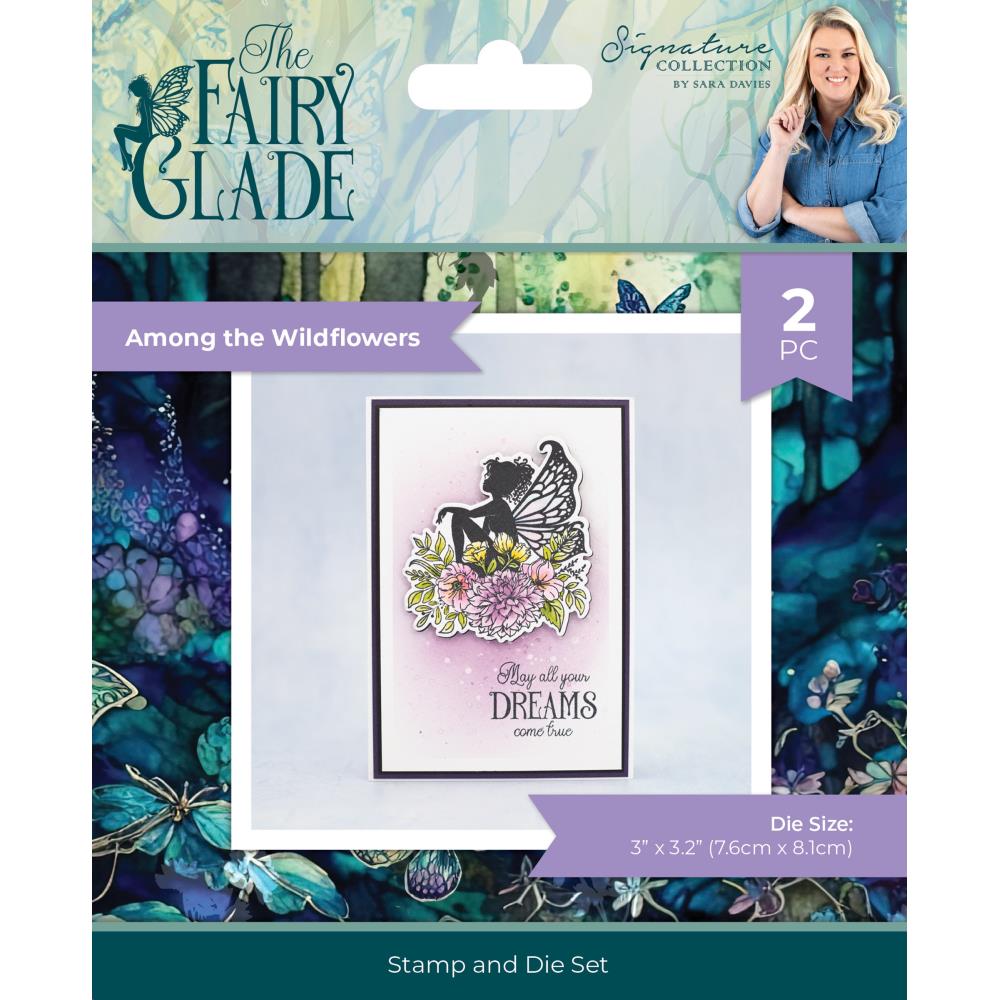 Sara Signature Fairy Glade Stamp And Die - Among The Wildflowers