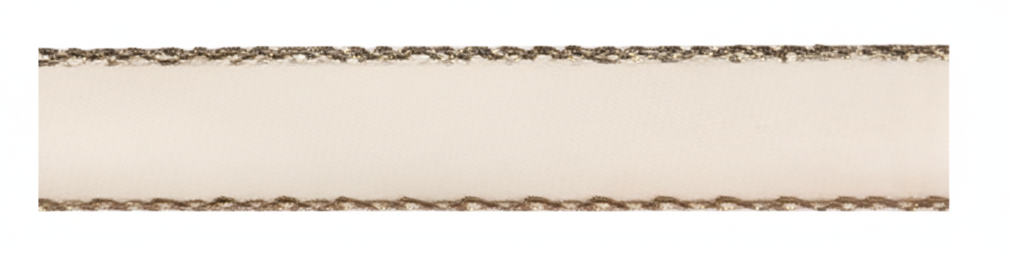 3/8" Satin ribbon - Gold Edge