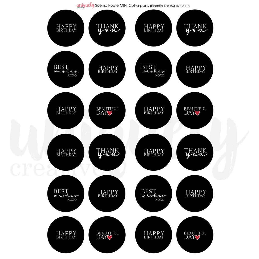 Uniquely Creative - MINI Cut-A-Part Sheet - Scenic Route