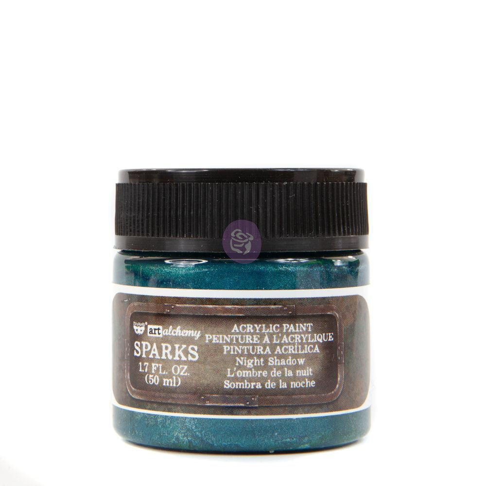 Shimmer Night Shadow Finnabair Art Alchemy Sparks Acrylic Paint – 50ml (1.69oz)