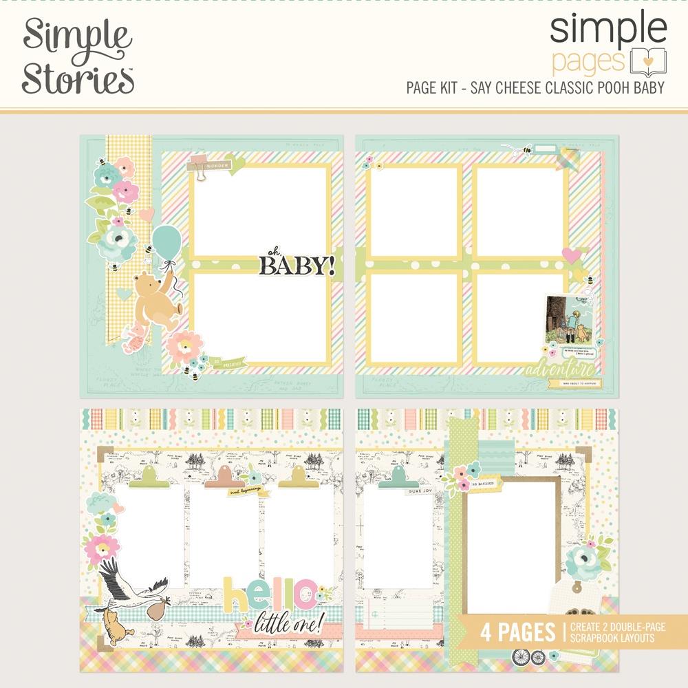 Baby-themed scrapbook page kit 