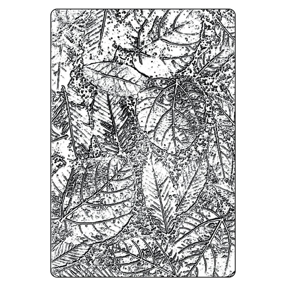 Sizzix 3D Texture Fades Embossing Folder A5 by Tim Holtz - Foliage