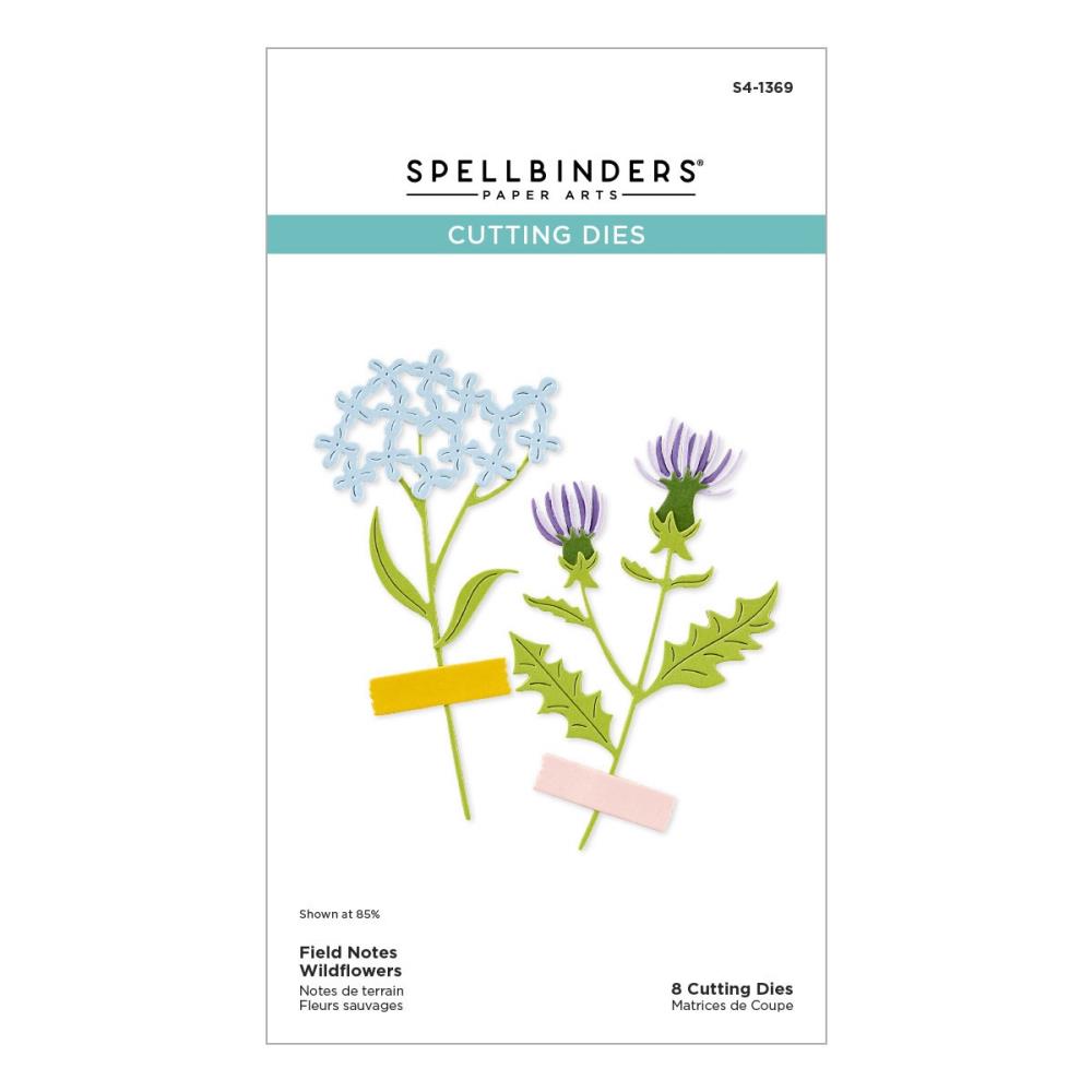 Spellbinders Etched Dies From The Field Notes - Wildflowers