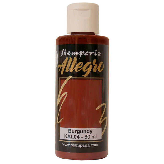 Stamperia Allegro Paint - Burgundy