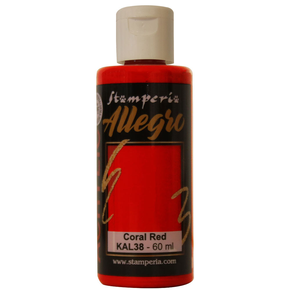 Stamperia Allegro Paint - Coral Red
