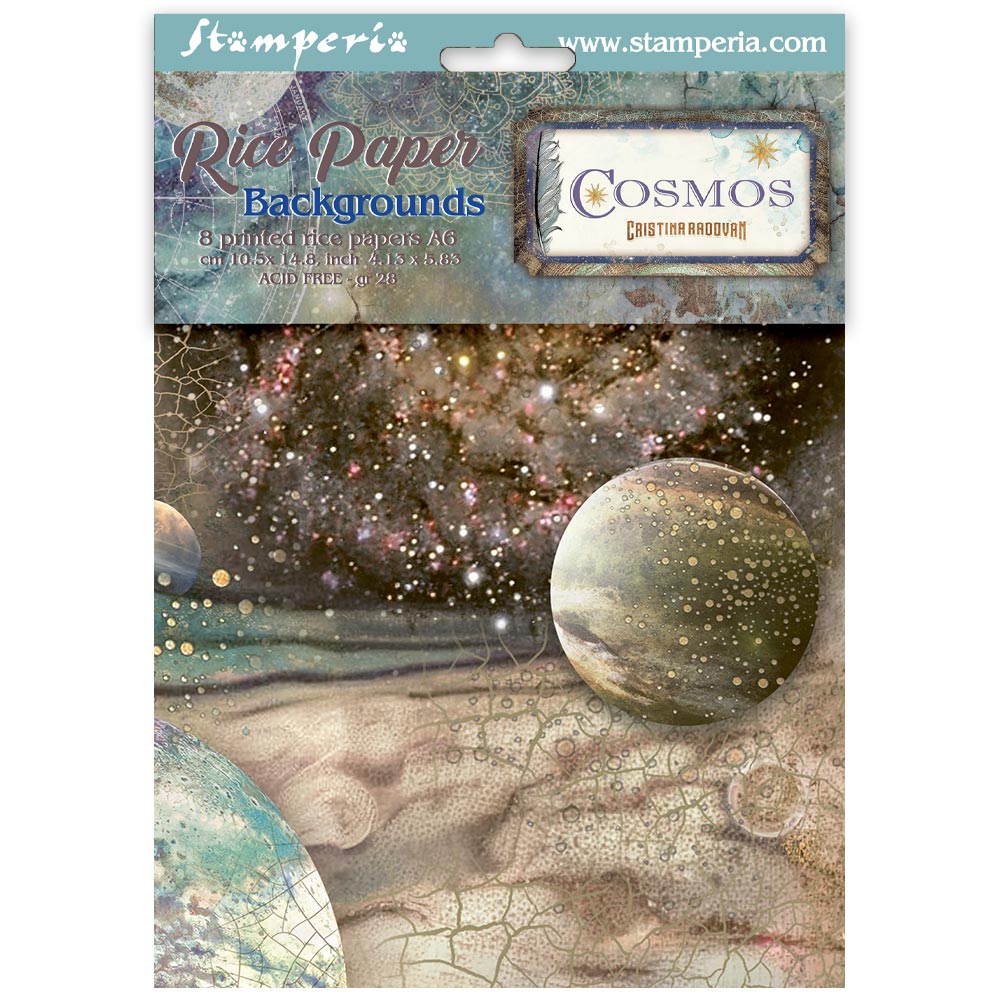 Stamperia Secret Diary Background Rice Paper A6 | 8 Mini Sheets ...