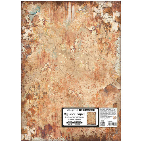 Big Rice Paper with textured surface and brand label on a white background