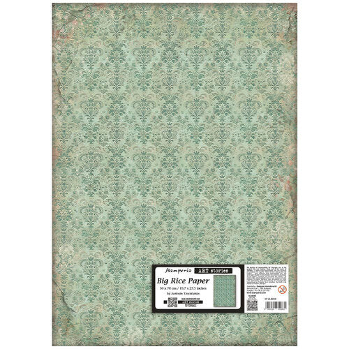 Big Rice Paper with decorative pattern on a white background