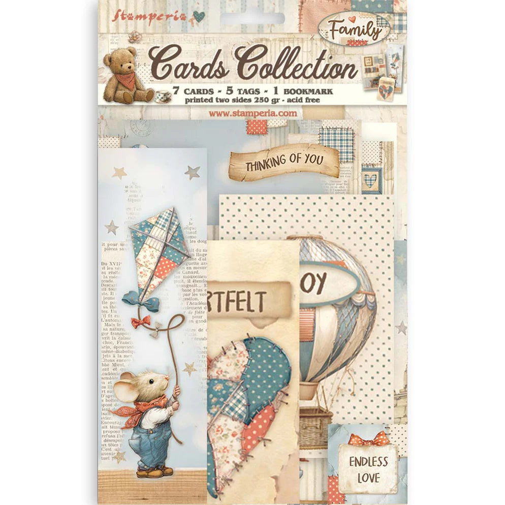 Stamperia Cards Collection - Family
