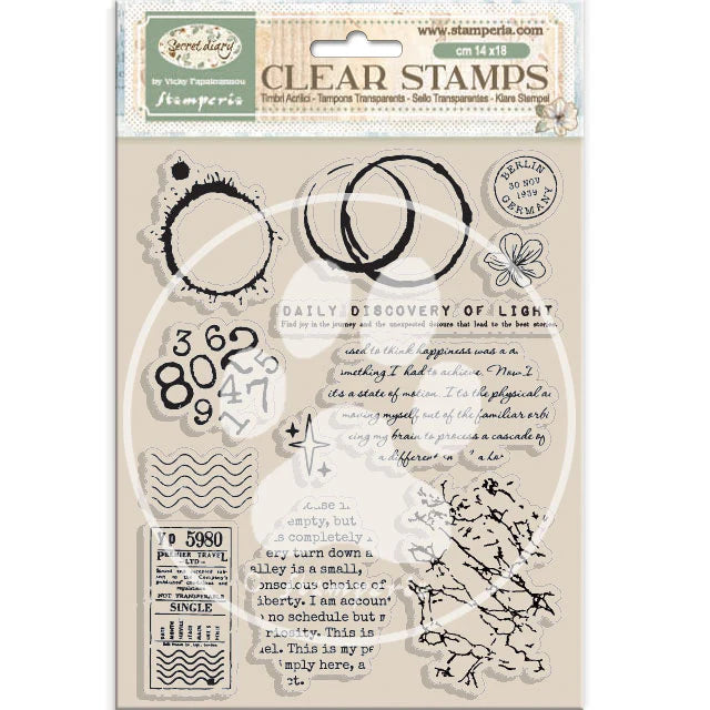 Stamperia Clear Stamps - Secret Diary