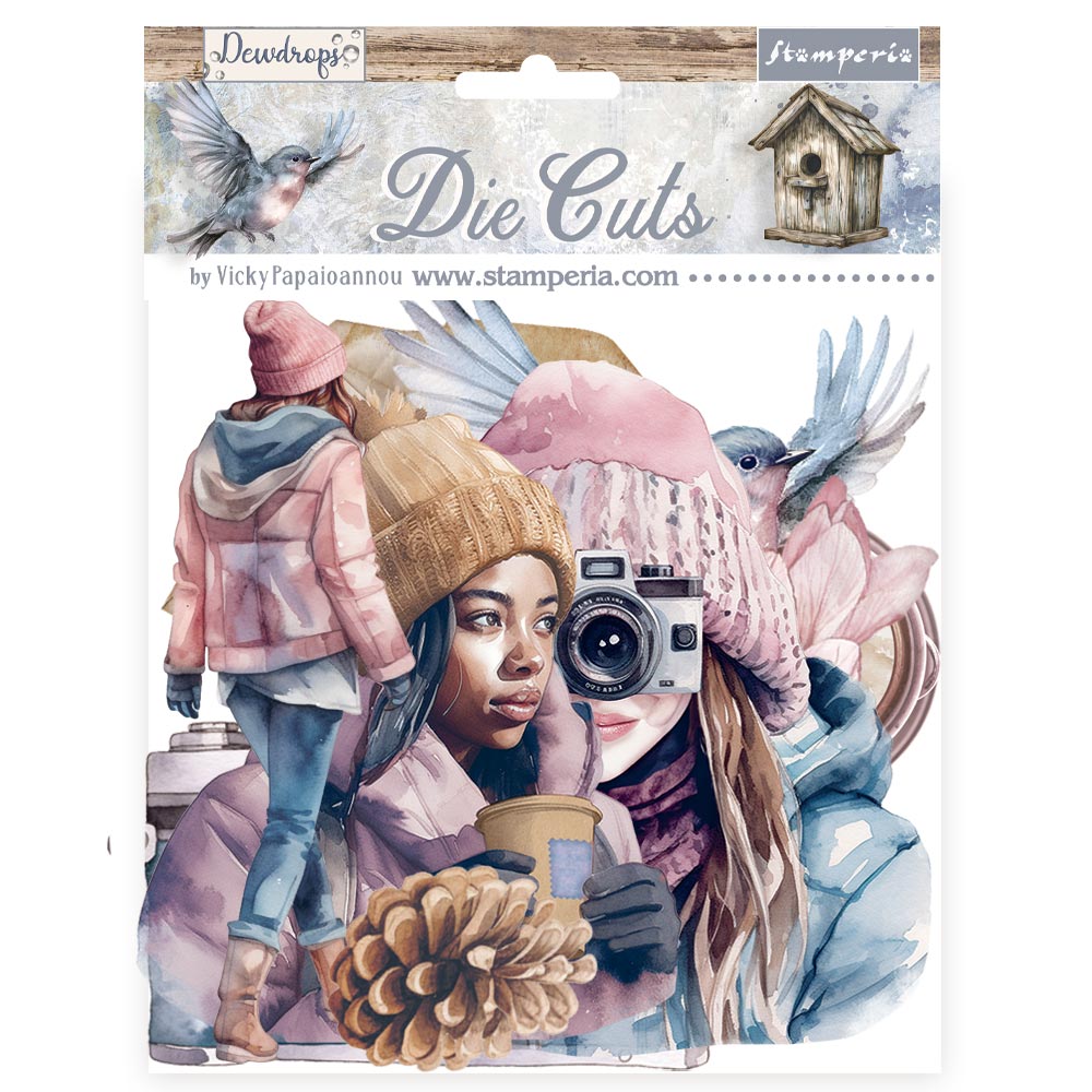 Stamperia Die-Cuts - Create Happiness Dewdrops