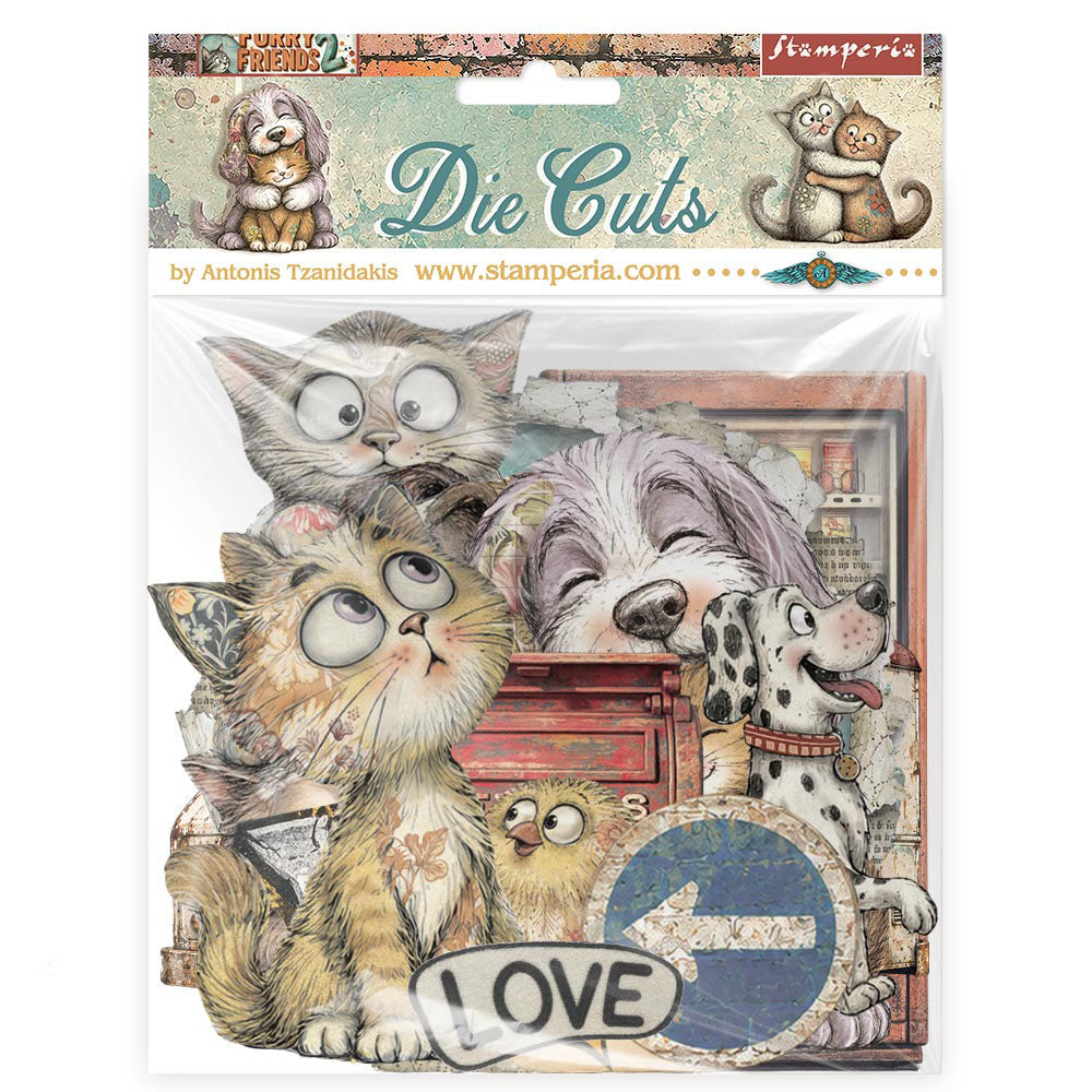 Stamperia Die-Cuts - Furry Friends 2