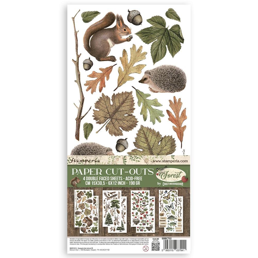 Stamperia Double-Sided Paper Cut-Outs - Forest