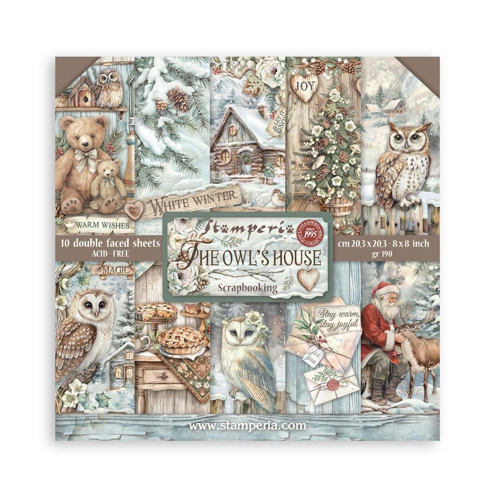Stamperia Double-Sided Paper Pad 8x8 - The Owl's House