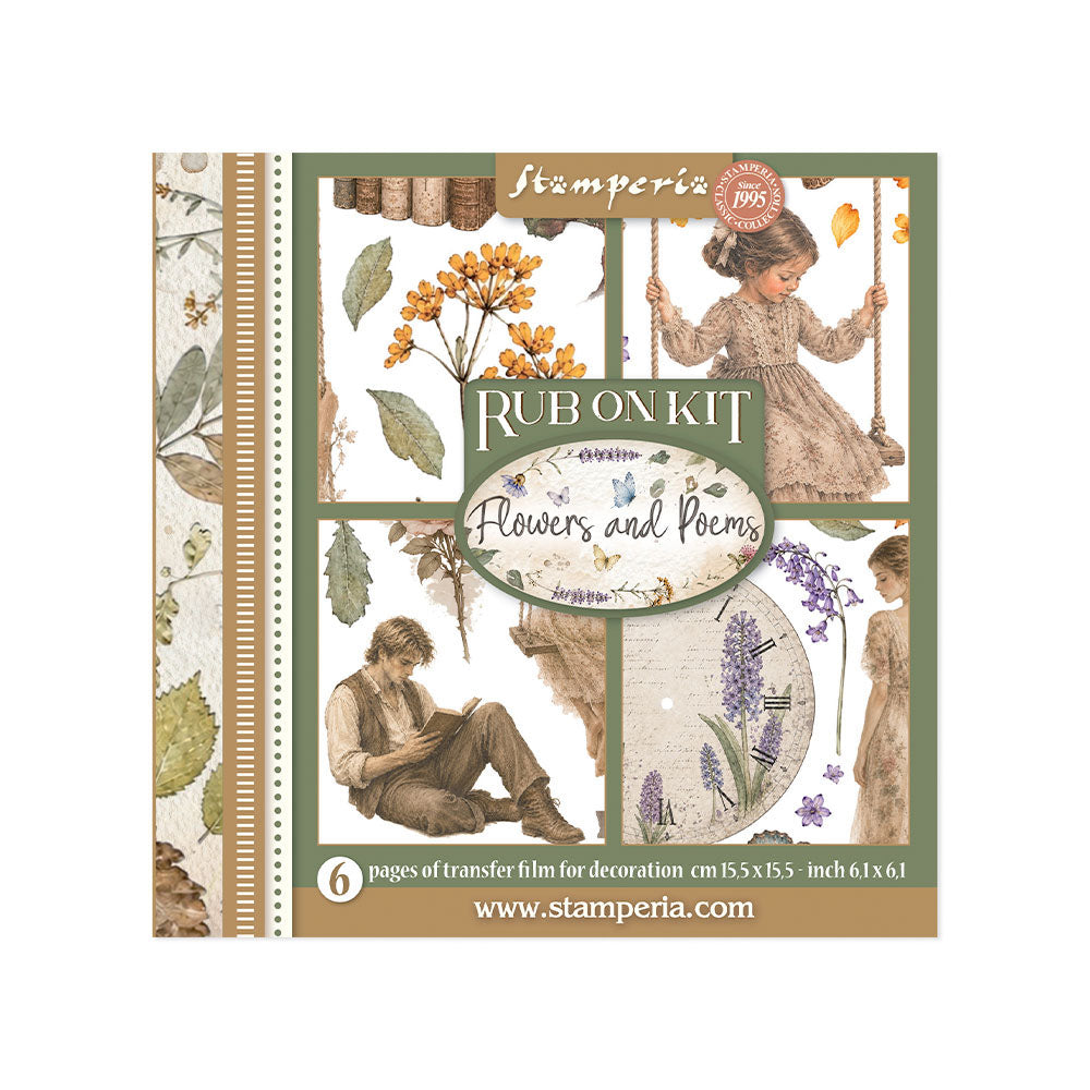 Stamperia Flowers and Poems Rub-On Kit