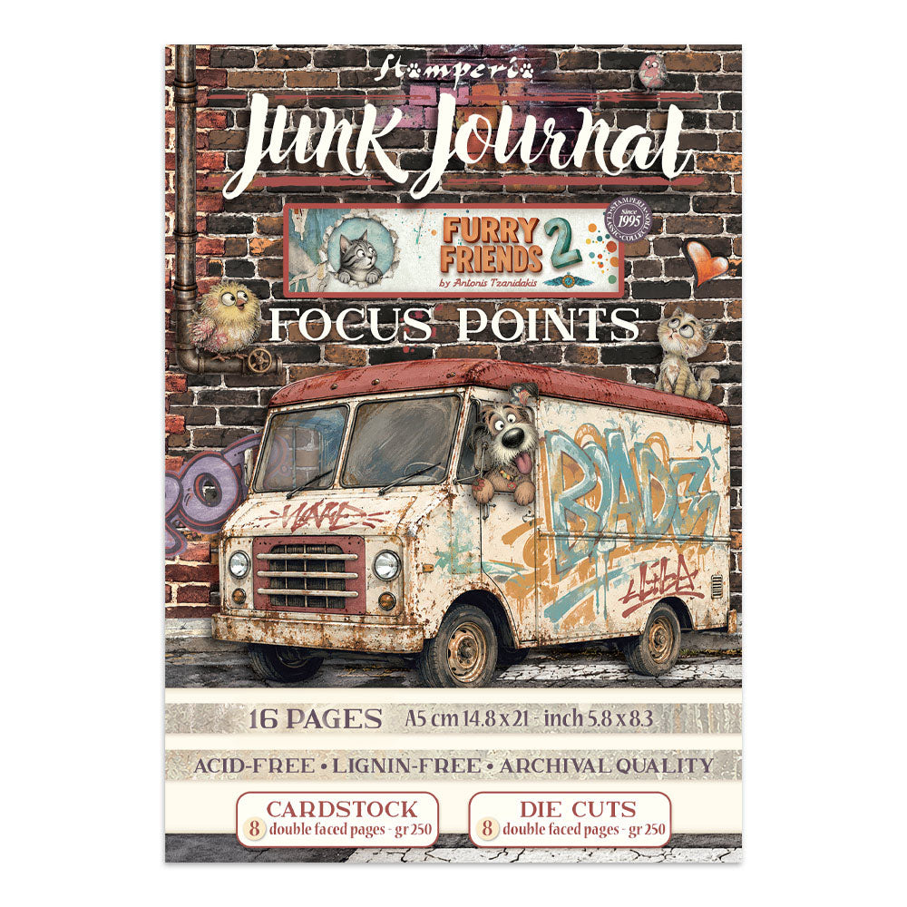 Stamperia Junk Journal Focus Points - Furry Friends 2