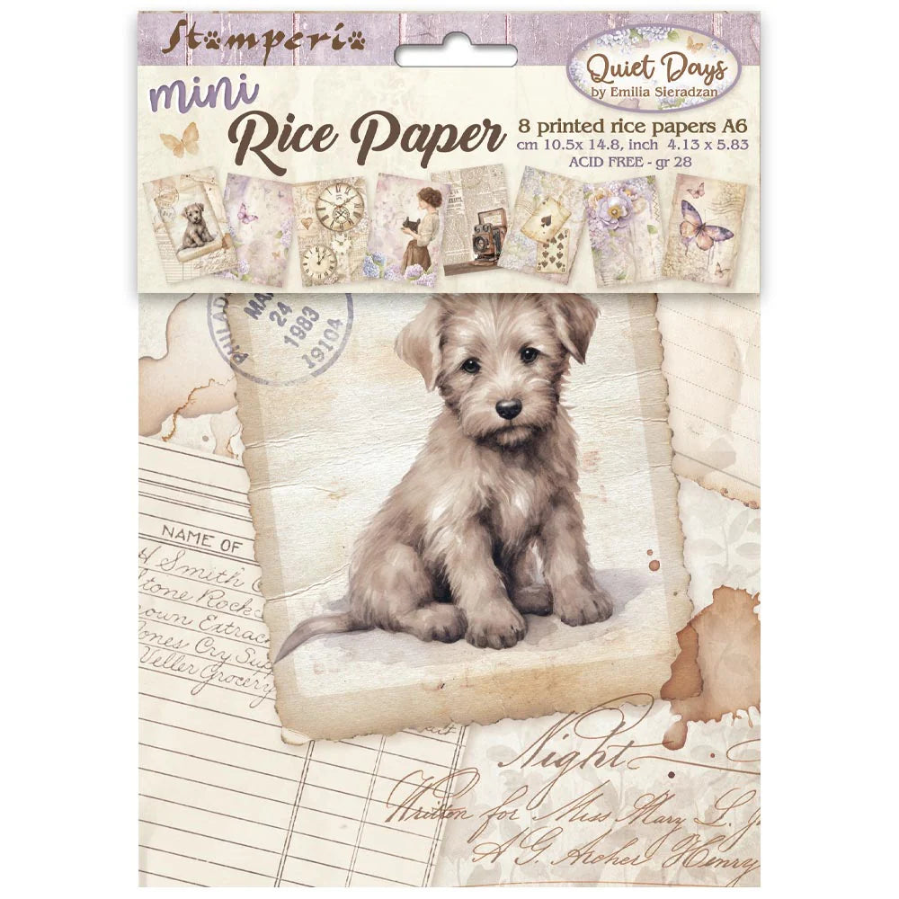 Stamperia Rice Paper Sheets A6 - Quiet Days