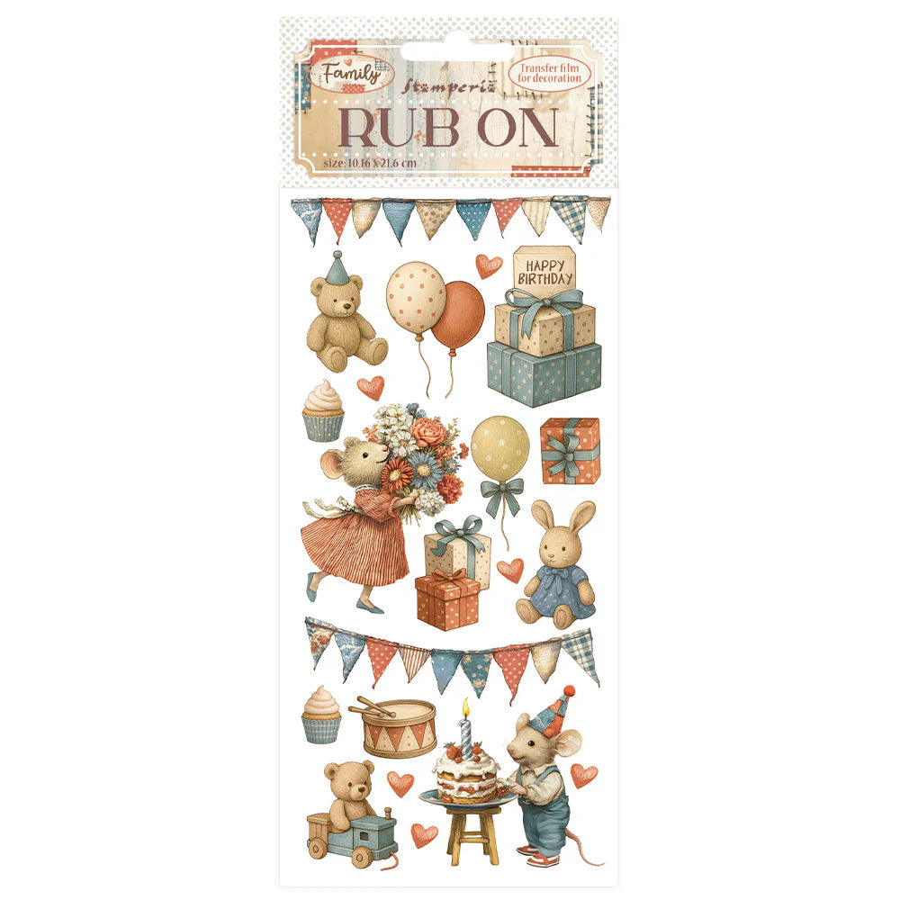 Stamperia Rub-On - Family - Party