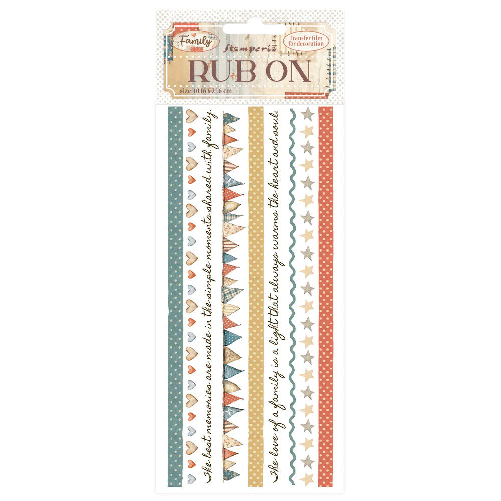 Stamperia Rub-On - Family - Stripes