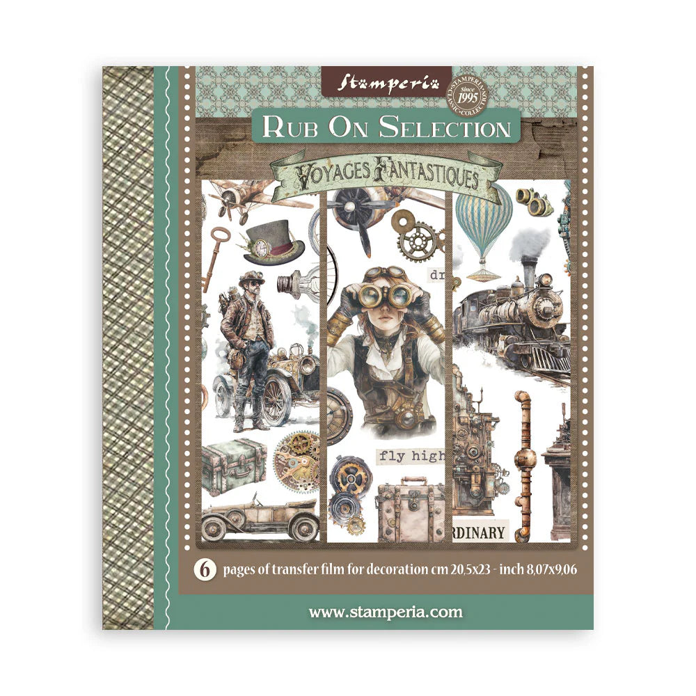 Stamperia Rub-On Kit - Voyages Fantastiques