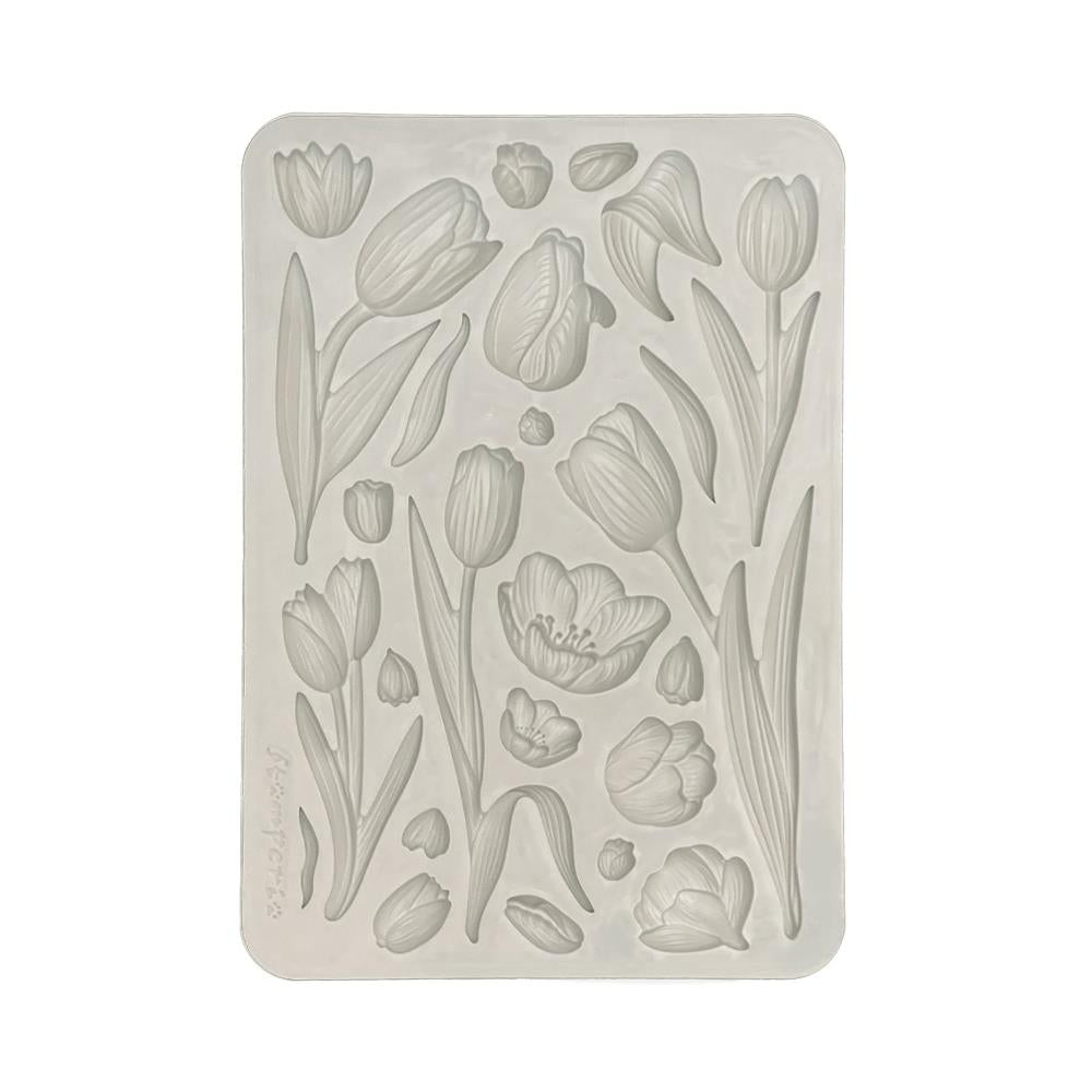 Stamperia Silicone Mould A5 - Art Of Travelling Tulips